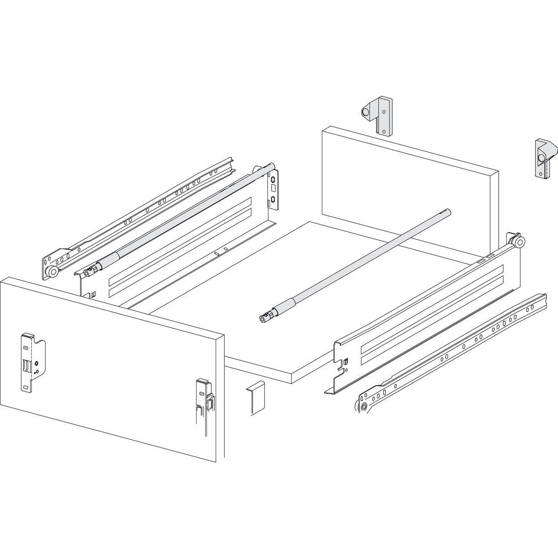 Gallery Rails for Metal Draw Sides