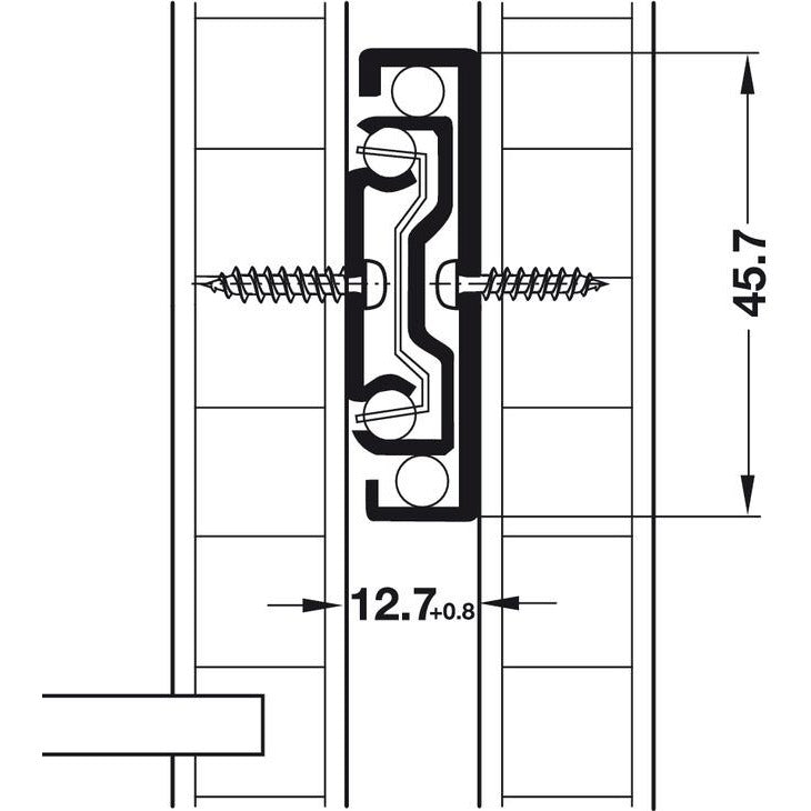 Ball Bearing runners Soft Close (350mm - 600mm) - Fullie Hardware