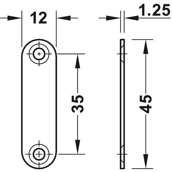Magnetic Cupboard catch 6Kg white (single) - Fullie Hardware