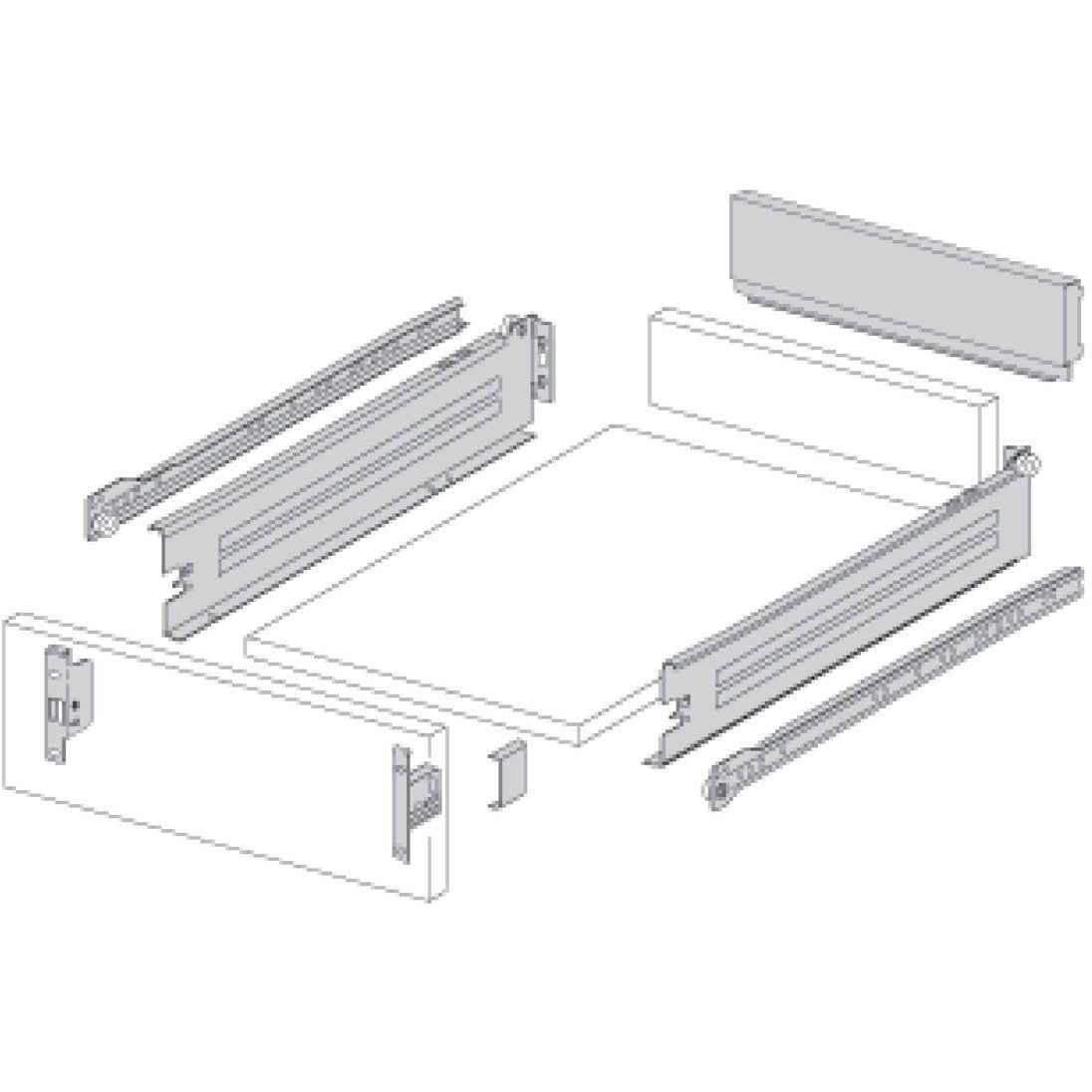 Metal Drawer brackets - Fullie Hardware
