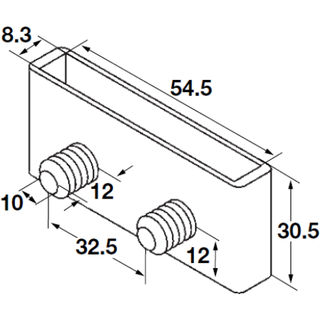 Bed Slat pocket, for press fitting - Fullie Hardware