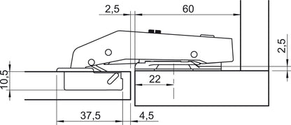 Hinge Blind 90D - soft close