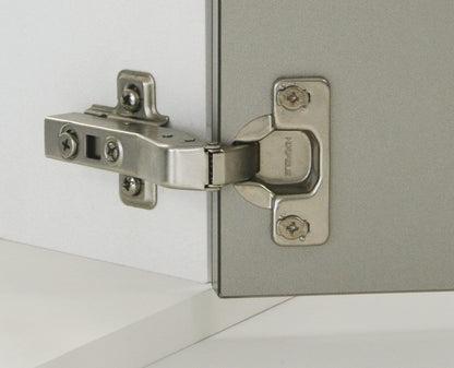 45-degree corner application hinge and mount - With or without Soft Close