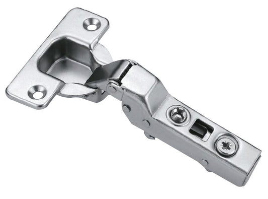 Half Overlay hinge, 105 degree, with or without soft close, 3D adjustable