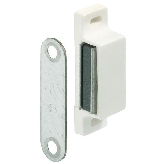 Magnetic  Cupboard catch 6Kg white (single) - Fullie Hardware