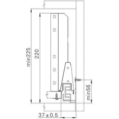 Alto drawer set, 204mm