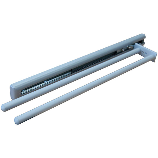 Towel Rail Pullout Silver anodised - Fullie Hardware