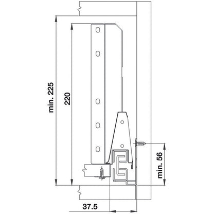 Alto drawer set, 204mm