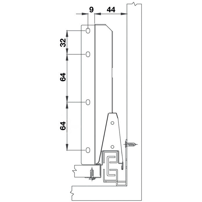 Alto drawer set, 204mm