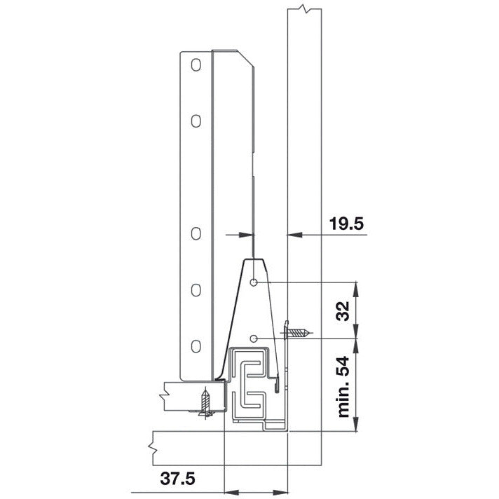 Alto drawer set, 204mm
