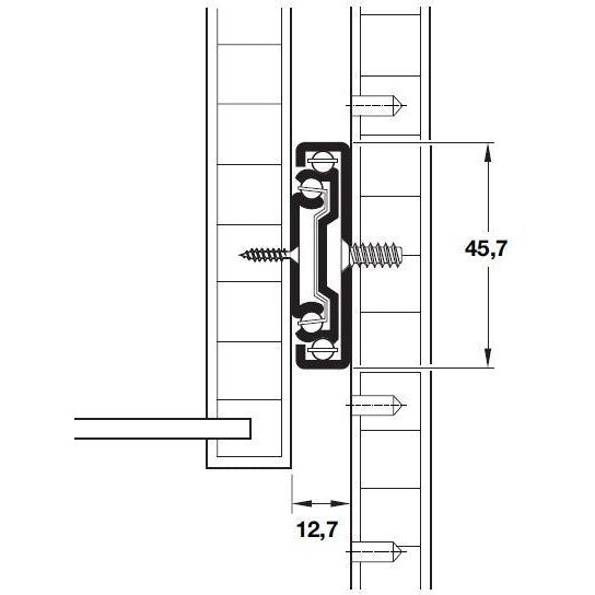 Ball Bearing Runner 45Kg - Fullie Hardware