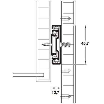 Ball Bearing Runner 45Kg - Fullie Hardware