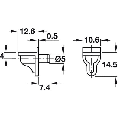 Shelf Studs (per 100) - Fullie Hardware