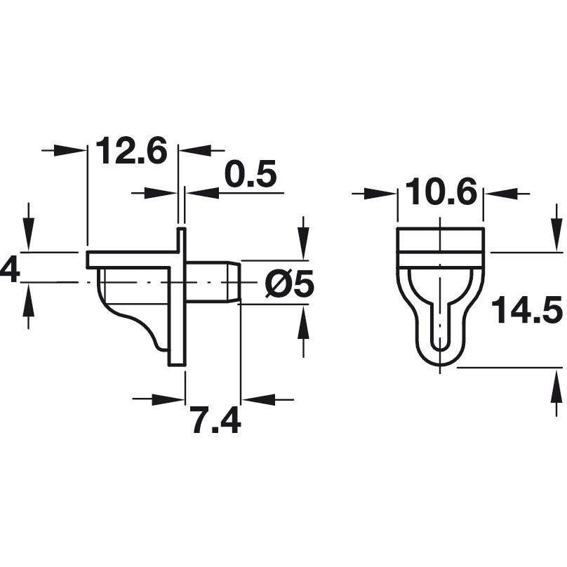 Shelf Studs (per 200) - Fullie Hardware