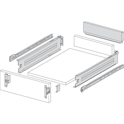 Draw Sides 150mm - (350-550mm) (4 sets) - Fullie Hardware